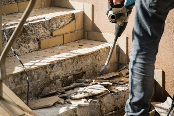 Concrete Stair Demolition in Joplin